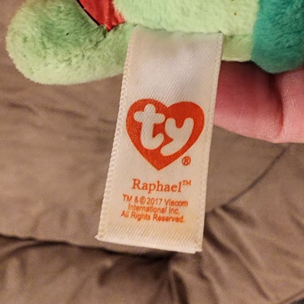 Ty "Raphael" Teenage Mutant Ninja Turltes Beanie Baby - Picture 5 of 9